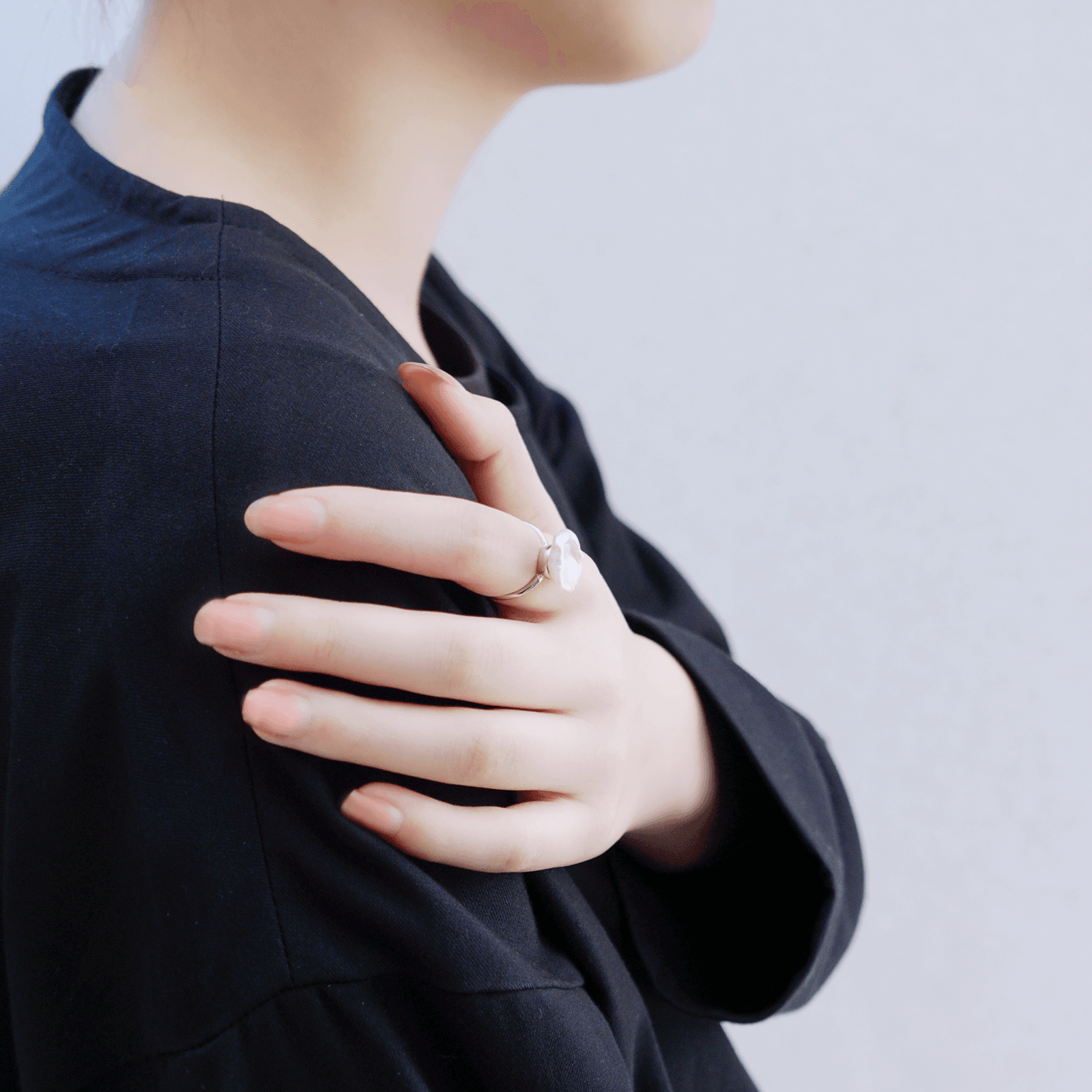 【卒入学/フォーマル】淡水バロックパールの一粒リング【1点もの】 | 4枚目