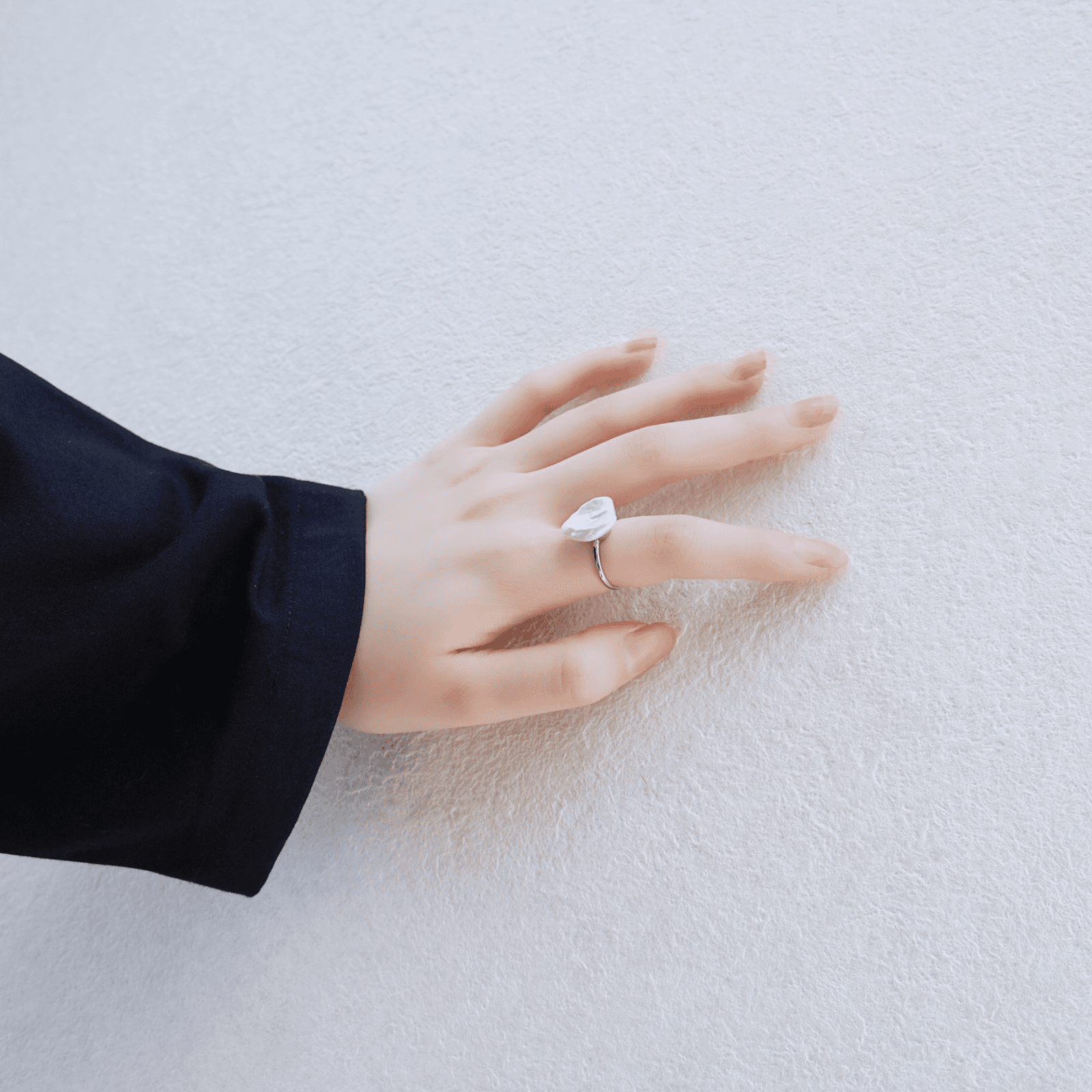 【卒入学/フォーマル】淡水バロックパールの一粒リング【1点もの】 | 6枚目