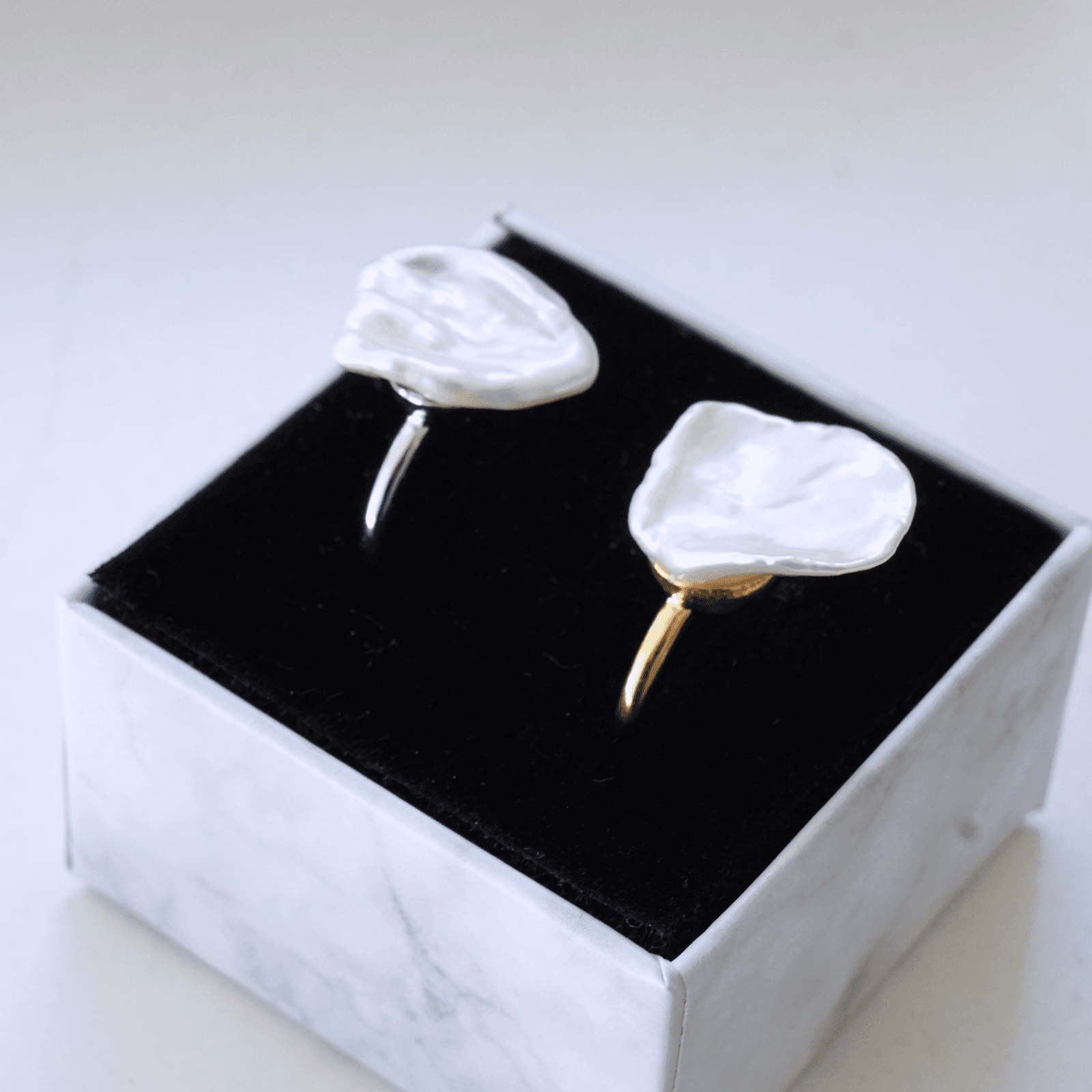 【卒入学/フォーマル】淡水バロックパールの一粒リング【1点もの】 | 7枚目